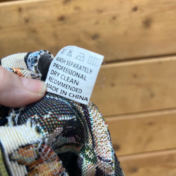 Cat Tapestry Mini Skirt XL Vintage Style Woven Novelty Kitten Print - Picture 9 of 9